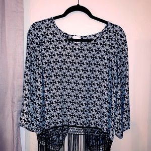 Daytrip Fringe Open Back Top